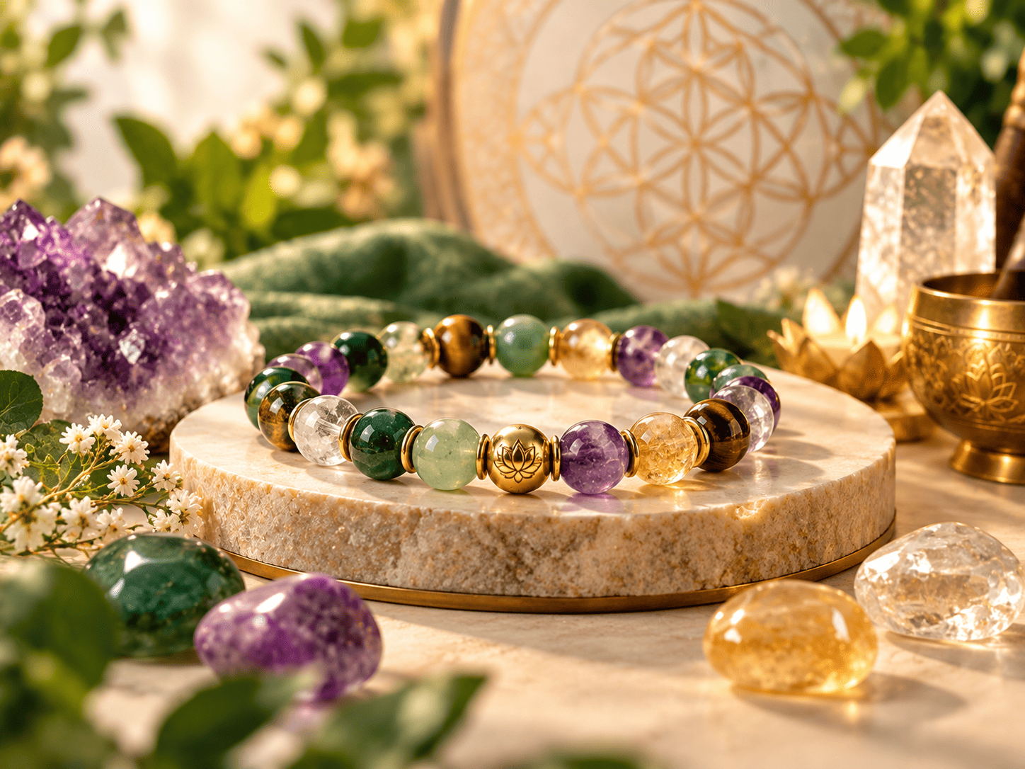 Handcrafted Single Intent Crystal Bracelet